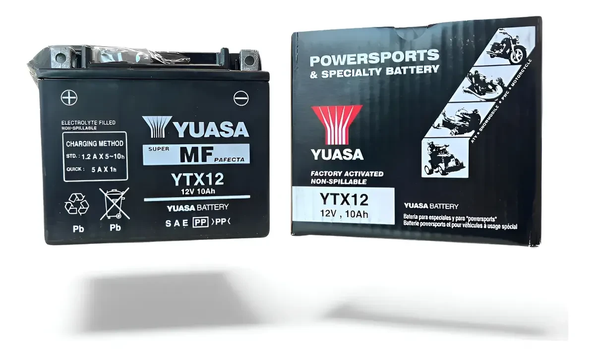 Batería Moto Yuasa YTX12-WC