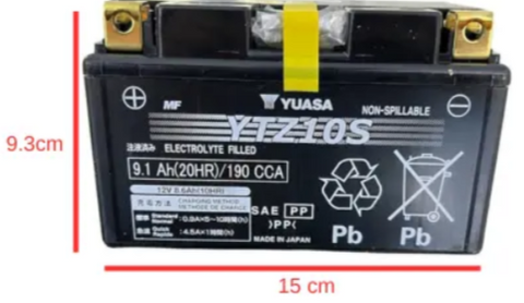 Batería Yuasa Ytz10s Agm 9.1 Ah Para Kawasaki,bmw,yamaha
