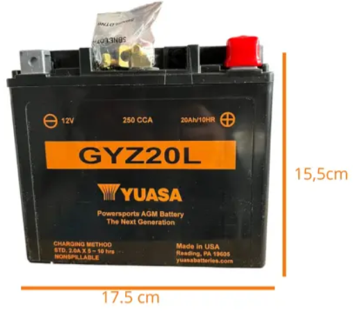 Batería Yuasa Gyz20l Agm Harley Davidson Bmw Can-am Polaris