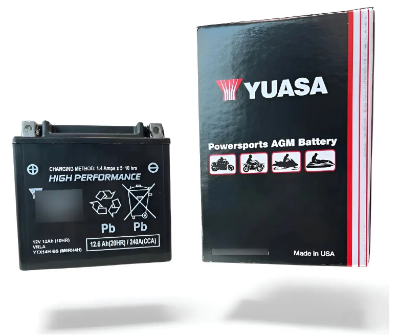 Batería Yuasa Ytx14 Kawasaki, Suzuki, Triumph, Harley,bmw