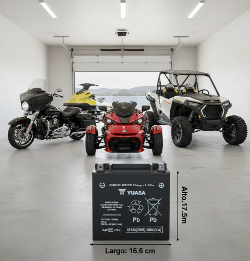 Bateria Yuasa Yix30l-bs Harley Davidson, Polaris, Can-am