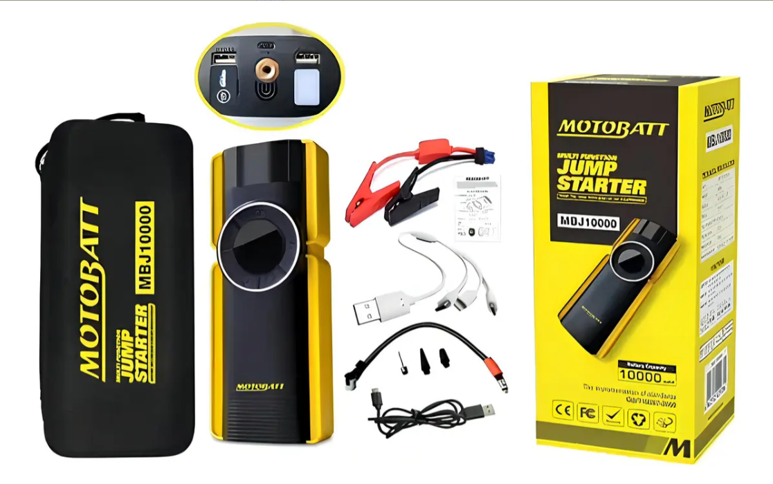 Cargador Motobatt Mbj10000 10a 12v Jump Starter Iniciador