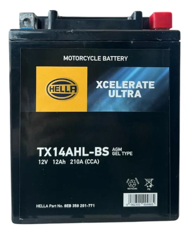 Batería Moto Hella AGM YTX14AHL – Royal Enfield
