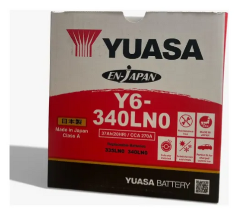 Batería Yuasa Japón Y6340-ln0 Carro Yaris Cross Hibrido